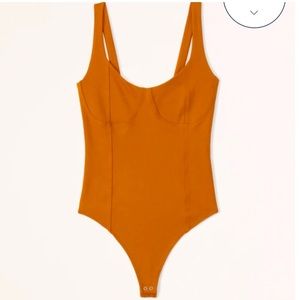 NWT Abercrombie Seamless Fabric Corset Bodysuit
